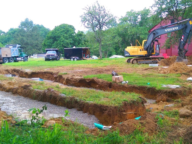 Richard E Olson Excavation | Bosch Farm Septic System Project